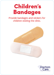 Children's bandages card