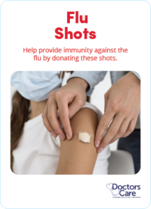 Flu shots card